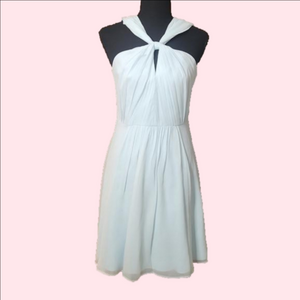 NWT Ann Taylor sky blue 100% silk dress, size 6P